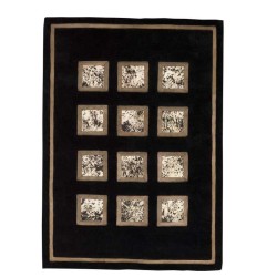 Tappeto moderno Panama black Renato Balestra cm.170x240 in offerta 2