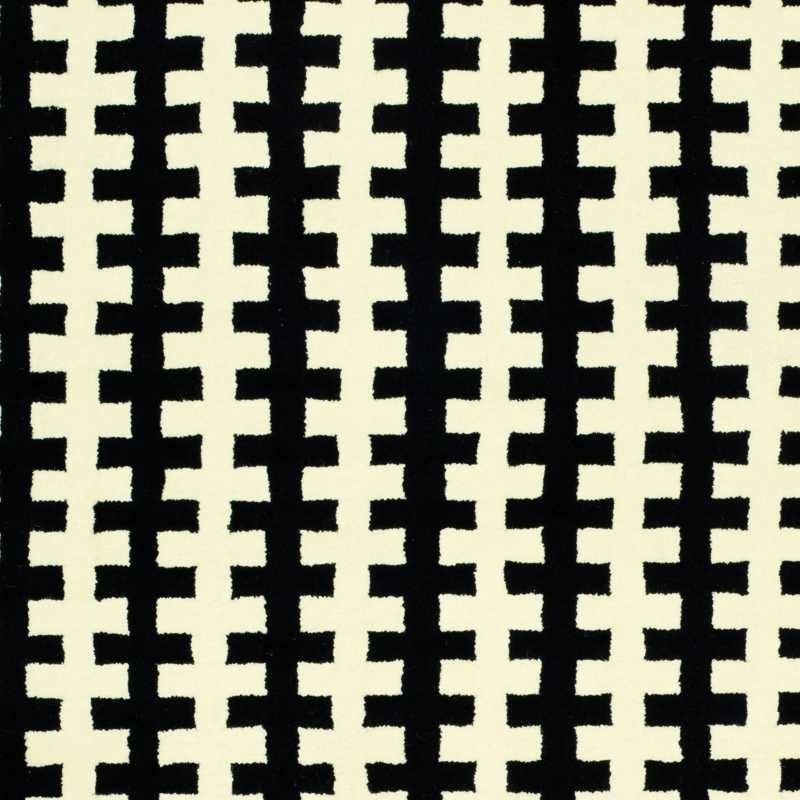 Tappeto moderno Wallflor Riff Black White Lauren Jacob