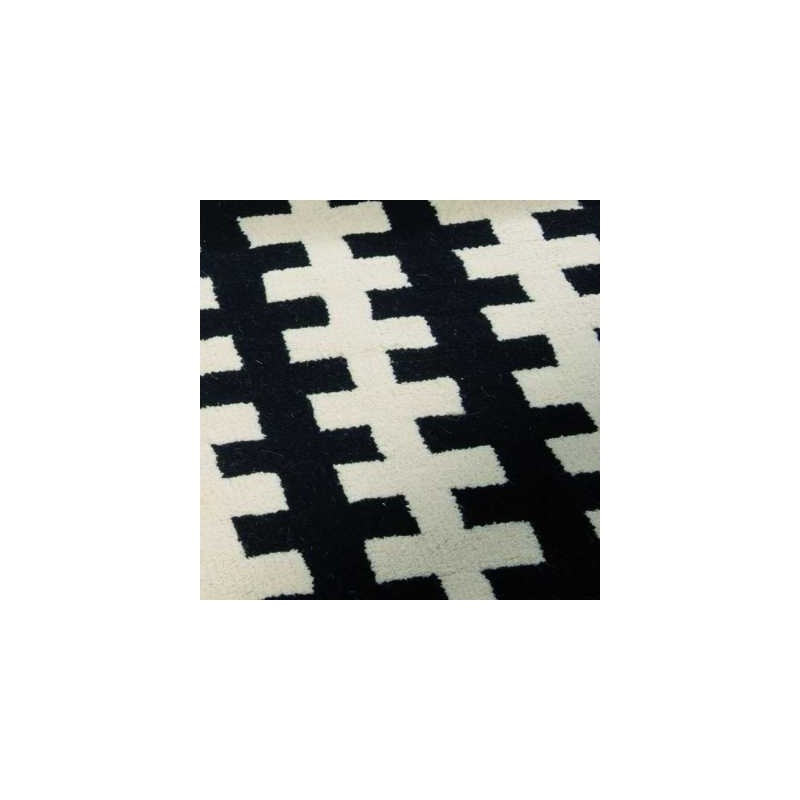 Tappeto moderno Wallflor Riff Black White Lauren Jacob