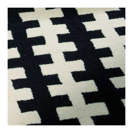 Tappeto moderno Wallflor Riff Black White Lauren Jacob