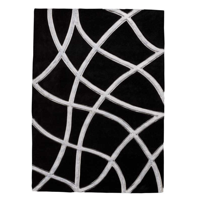 Tappeto moderno Wallflor Echo Black Lauren Jacob
