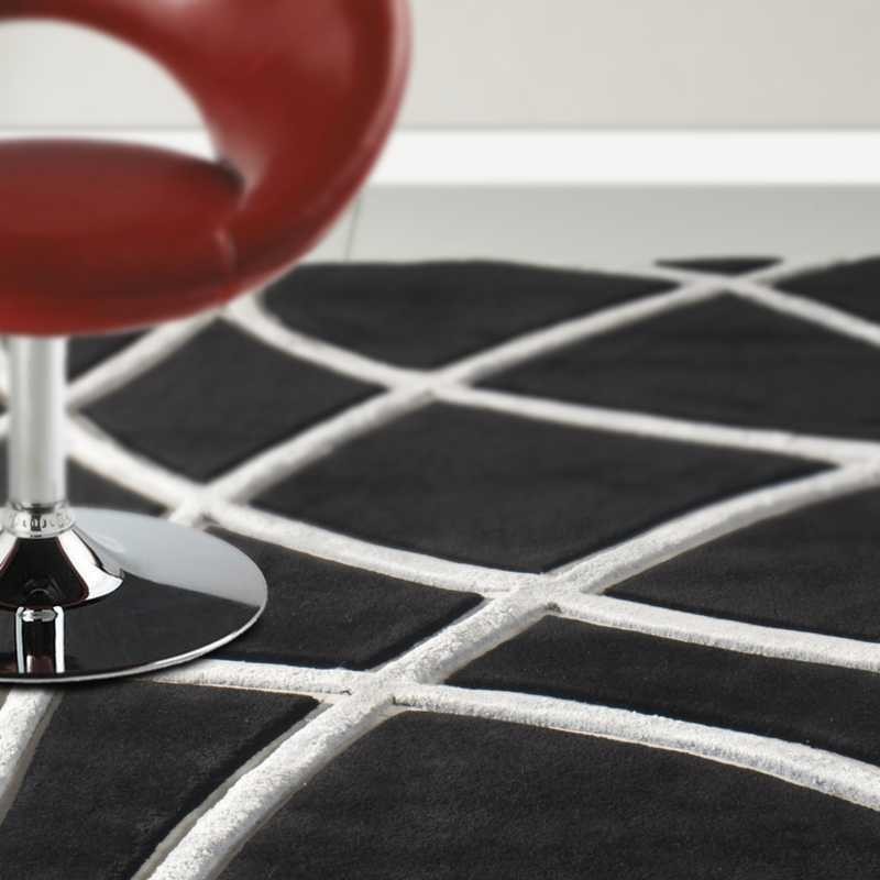 Tappeto moderno Wallflor Echo Black Lauren Jacob