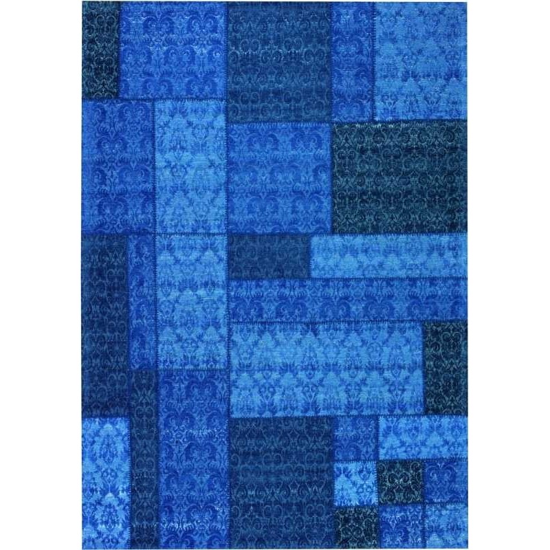 Carpet moderno Wallflor Patchwork 13 Blue Lauren Jacob