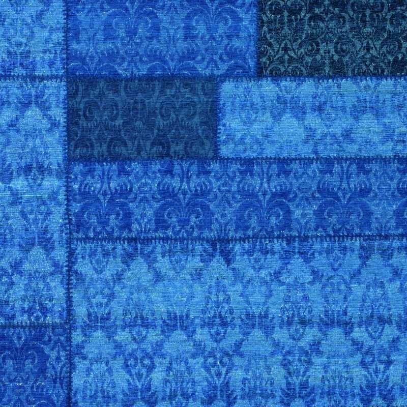 Carpet moderno Wallflor Patchwork 13 Blue Lauren Jacob