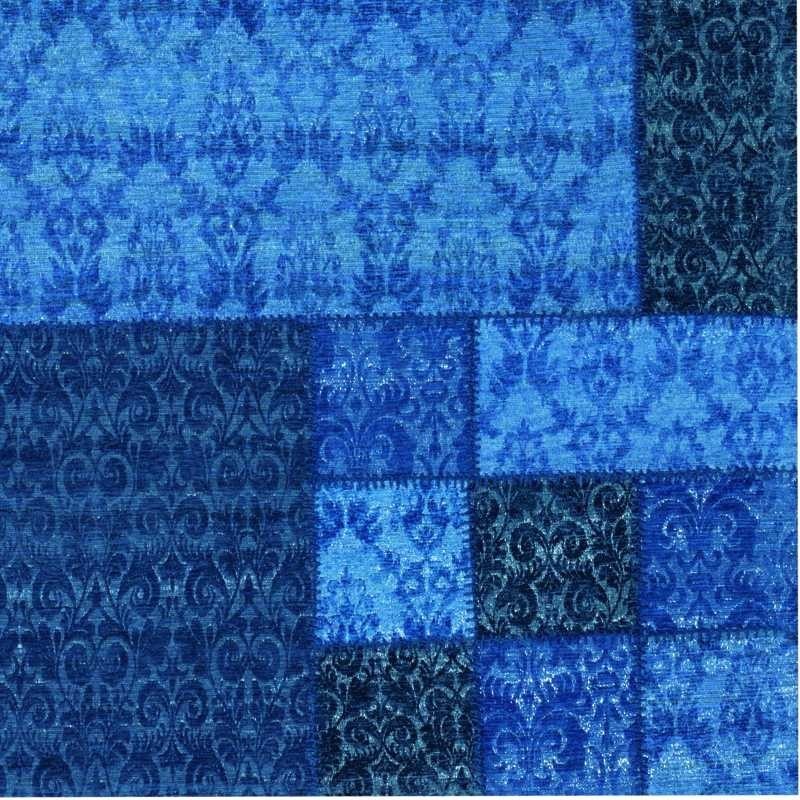 Carpet moderno Wallflor Patchwork 13 Blue Lauren Jacob