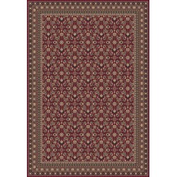 Tappeto persiano Tabriz classico rosso senza medaglione 12176