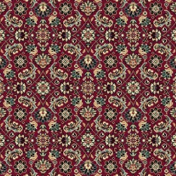 Tappeto persiano Tabriz classico passatoia rosso senza medaglione 12176 2