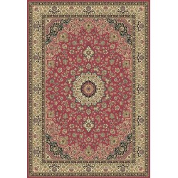 Carpet classico Isfahan classico medaglione rosa 12217