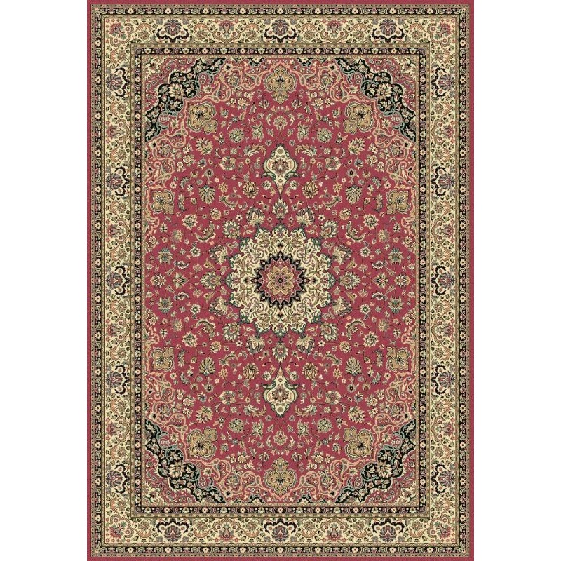 Carpet classico Isfahan classico medaglione rosa 12217