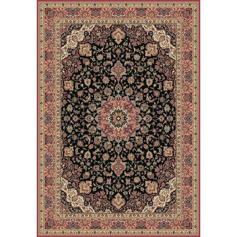 Tappeto persiano Isfahan classico medaglione marine 12217