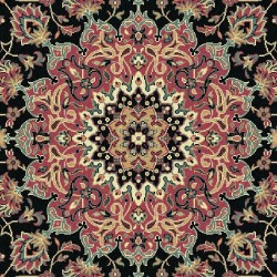 Tappeto persiano Isfahan classico medaglione marine 12217 2