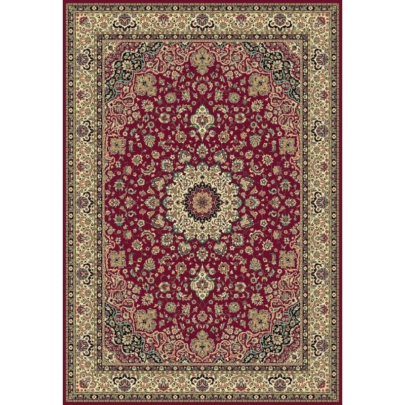 Carpet classico Isfahan classico medaglione rosso 12217