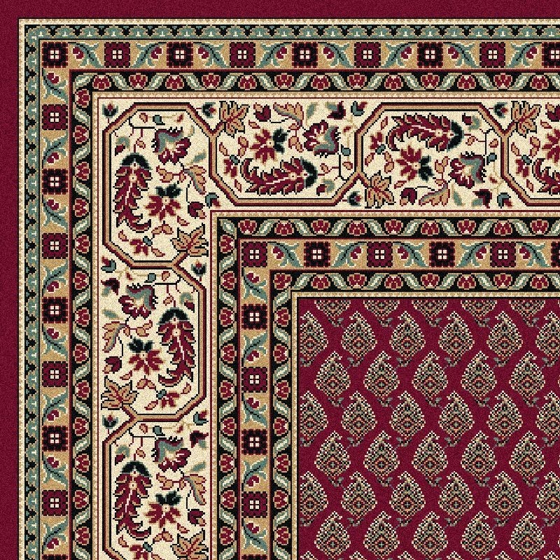 Carpet classico Mir classico senza medaglione rosso 12264