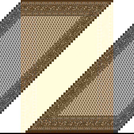 Carpet classico Mir classico senza medaglione crema-marrone 12264