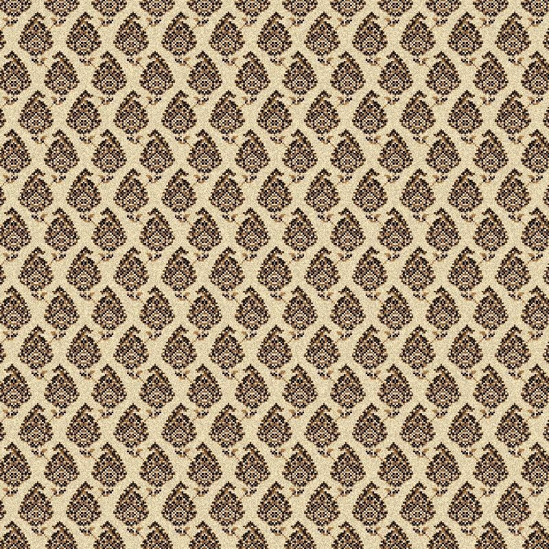 Tappeto persiano Mir classico senza medaglione crema-marrone 12264