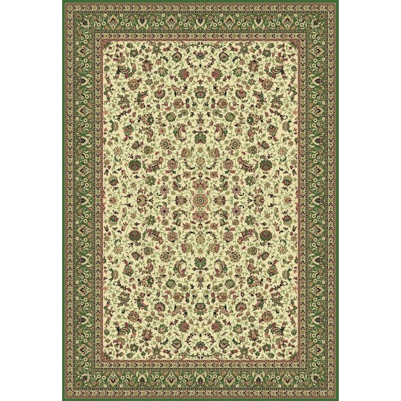 Carpet classico Tabriz classico medaglione crema-verde 12311