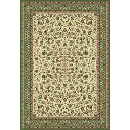 Carpet classico Tabriz classico medaglione crema-verde 12311