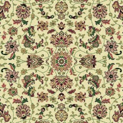 Tappeto persiano Tabriz classico medaglione crema-verde 12311 2