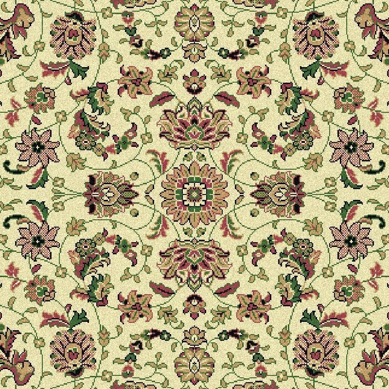 Carpet classico Tabriz classico medaglione crema-verde 12311
