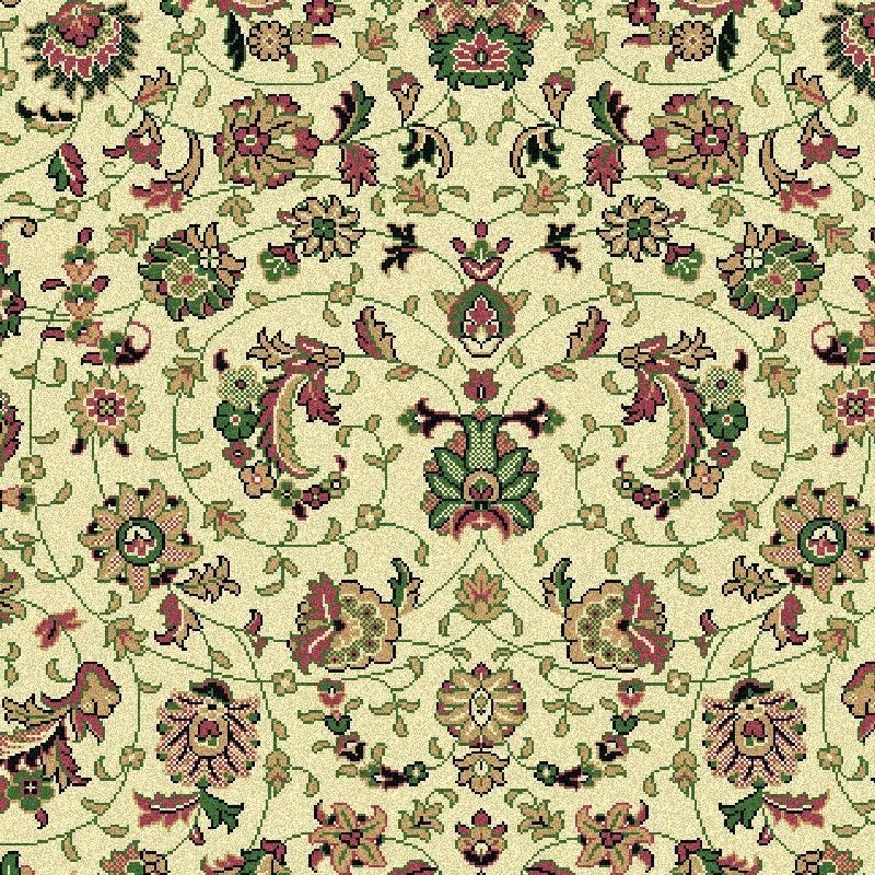 Carpet classico Tabriz classico medaglione crema-verde 12311