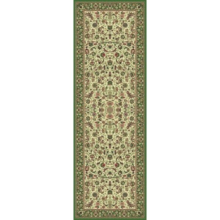 Carpet classico Tabriz classico passatoia medaglione crema-verde 12311