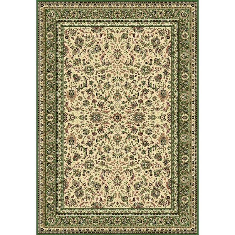 Tappeto persiano Tabriz classico floreale crema-verde 13720