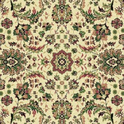 Tappeto persiano Tabriz classico floreale crema-verde 13720 2