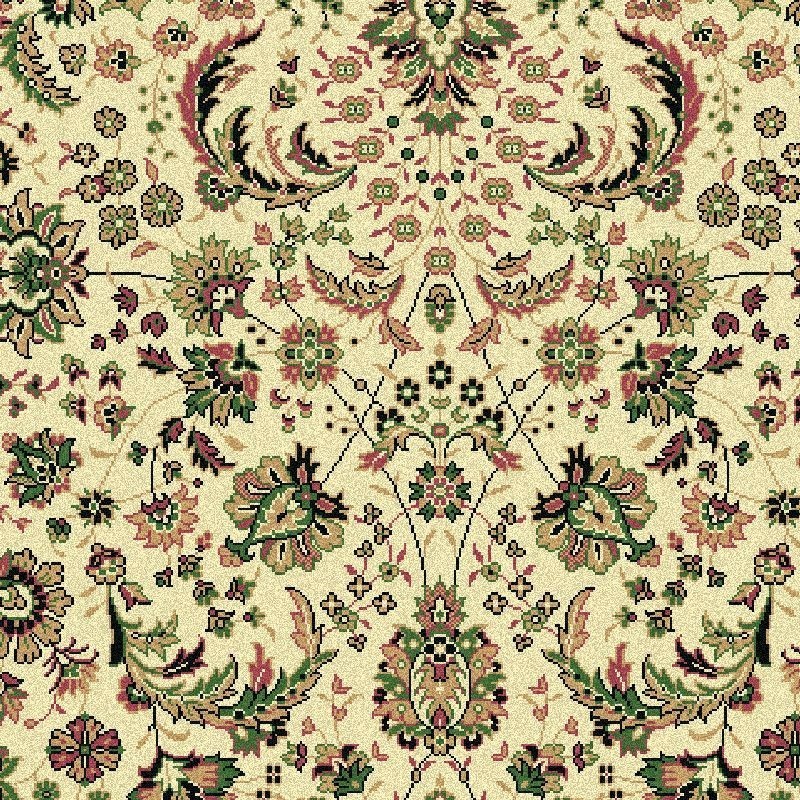 Tappeto persiano Tabriz classico floreale crema-verde 13720