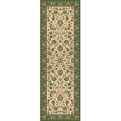 Carpet classico Tabriz classico passatoia floreale crema-verde 13720