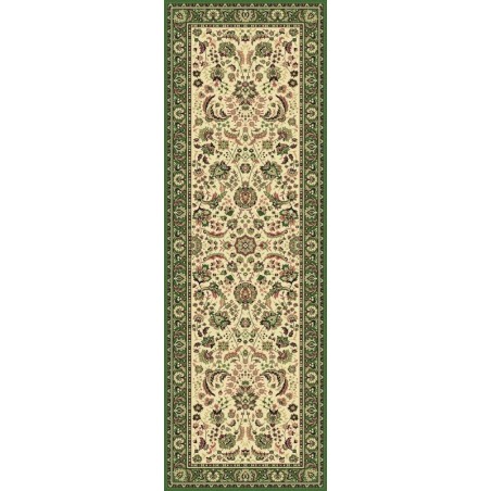 Tappeto persiano Tabriz classico passatoia floreale crema-verde 13720