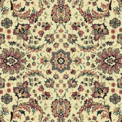 Carpet classico Tabriz classico floreale crema-rosa 13720 2