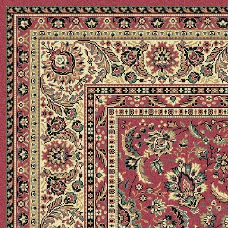 Tappeto persiano Tabriz classico floreale rosa 13720