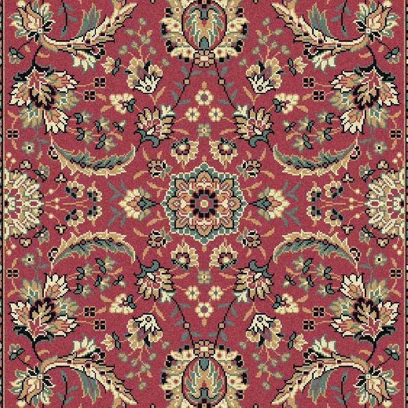 Carpet classico Tabriz classico passatoia floreale rosa 13720