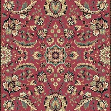 Tappeto persiano Tabriz classico passatoia floreale rosa 13720