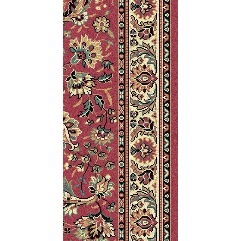 Carpet classico Tabriz classico passatoia floreale rosa 13720