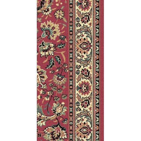 Carpet classico Tabriz classico passatoia floreale rosa 13720