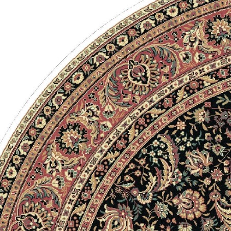 Carpet classico Tabriz classico rotondo floreale marine 13720