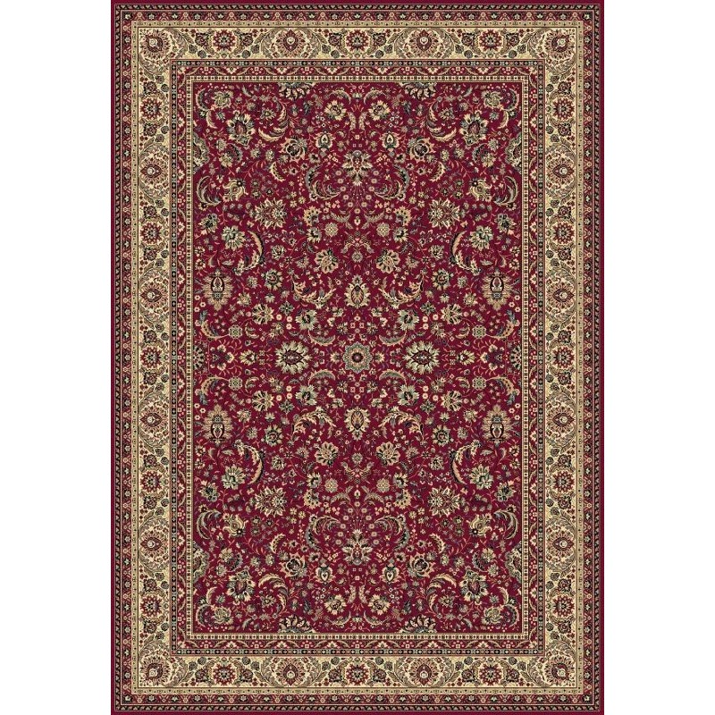 Tappeto persiano Tabriz classico floreale rosso 13720