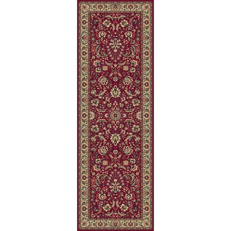 Carpet classico Tabriz classico passatoia floreale rosso 13720