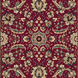 Tappeto persiano Tabriz classico passatoia floreale rosso 13720 2