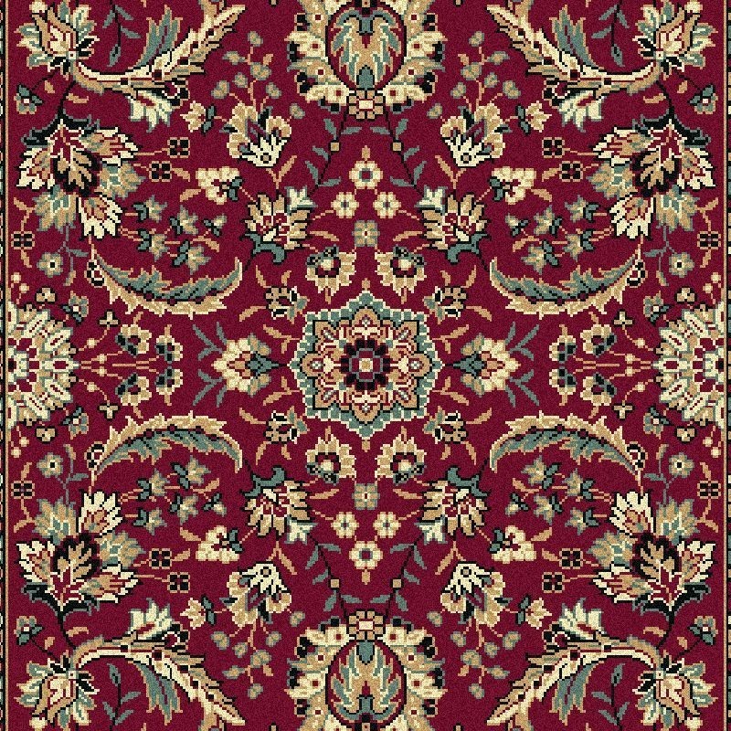 Carpet classico Tabriz classico passatoia floreale rosso 13720