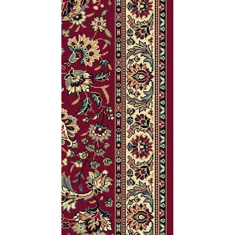 Carpet classico Tabriz classico passatoia floreale rosso 13720