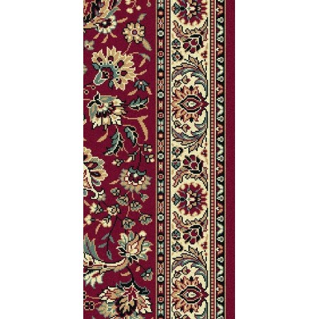 Carpet classico Tabriz classico passatoia floreale rosso 13720