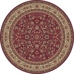 Carpet classico Tabriz classico rotondo floreale rosso 13720