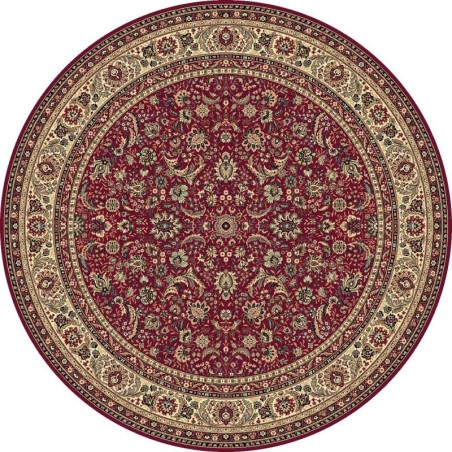 Carpet classico Tabriz classico rotondo floreale rosso 13720