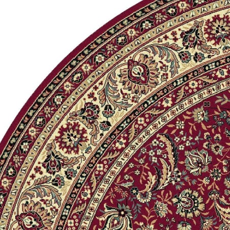 Carpet classico Tabriz classico rotondo floreale rosso 13720