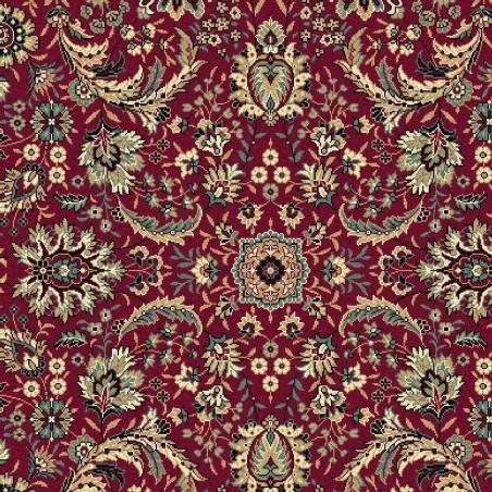 Carpet classico Tabriz classico rotondo floreale rosso 13720