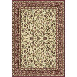 Tappeto persiano Tabriz classico floreale crema-rosso 13720