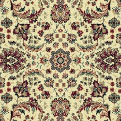 Tappeto persiano Tabriz classico floreale crema-rosso 13720 2