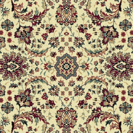 Carpet classico Tabriz classico floreale crema-rosso 13720